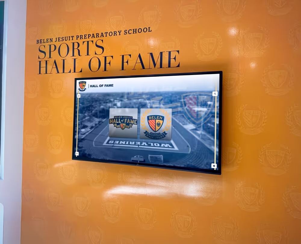 Belen Jesuit High School - Wall of Fame Installation